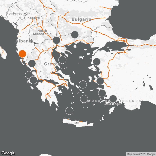 Corfu National Airport “Ioannis Kapodistrias” CFU map