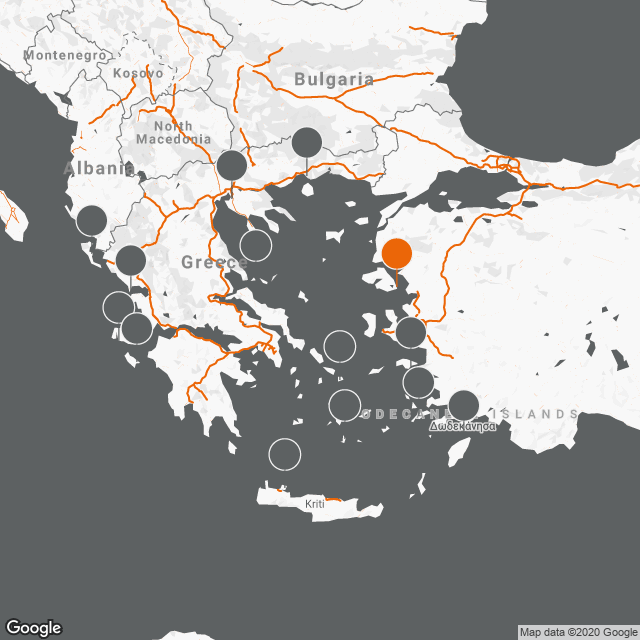 Αεροδρόμιο Μυτιλήνης «Οδυσσέας Ελύτης» MJT map