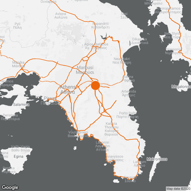 Κατασκευή Δικτύων Απορροής Ομβρίων Υδάτων Δήμου Παιανίας map