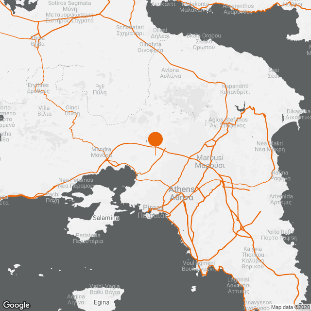 Επέκταση, Λειτουργία, Συντήρηση Μονάδας Επεξεργασίας Στραγγισμάτων ΧΥΤΑ Άνω Λιοσίων, Δυτ. Αττικής map