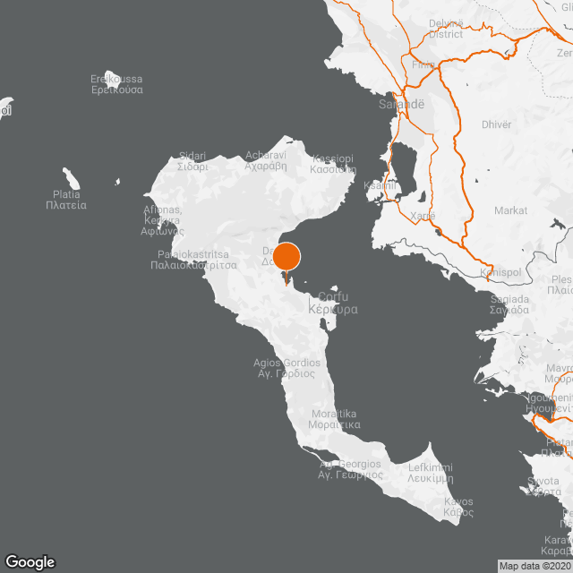 General Hospital of Corfu map