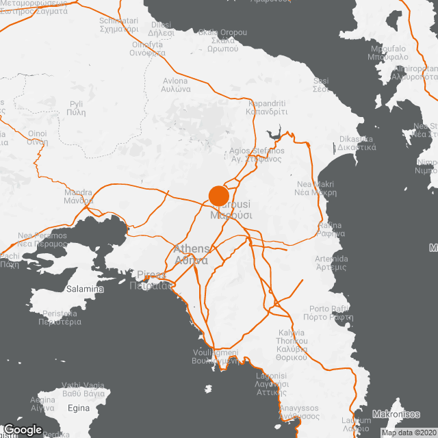 Olympic Swimming centre at OAKA map