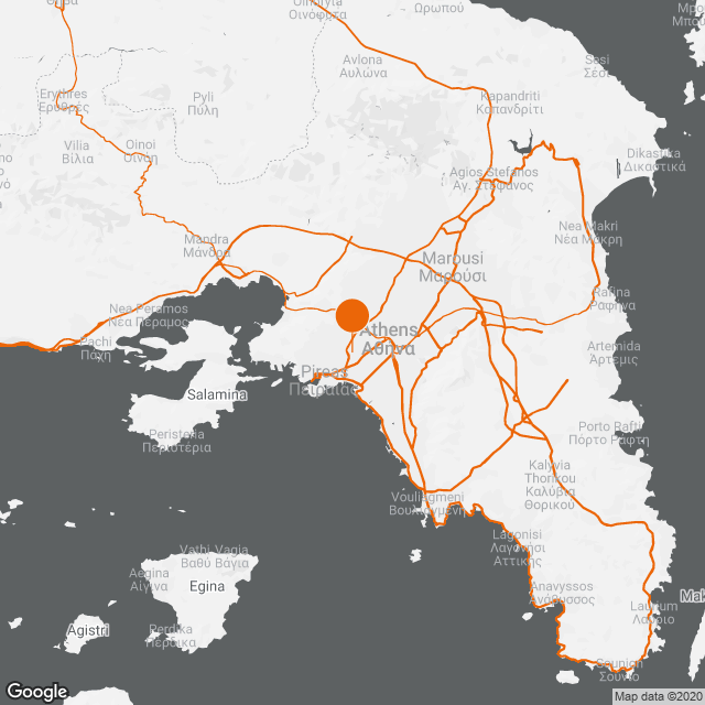 Sports facilities of Olympiakos, Rentis map