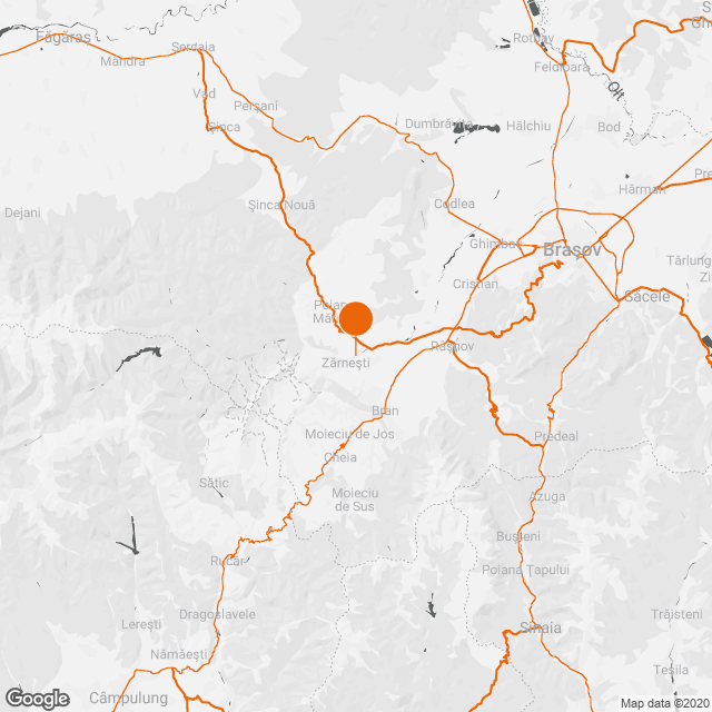 Hotel unit in Zarnesti, Romania map