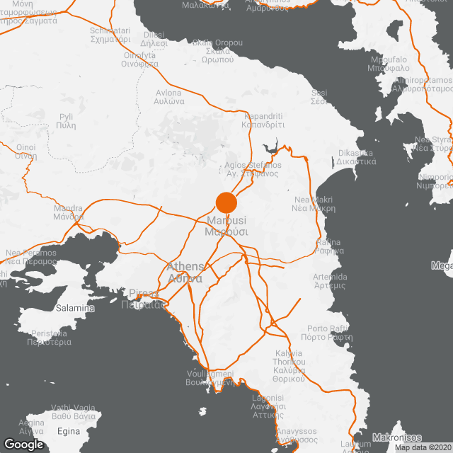 AB Vassilopoulos supermarket store in Marousi, Athens map