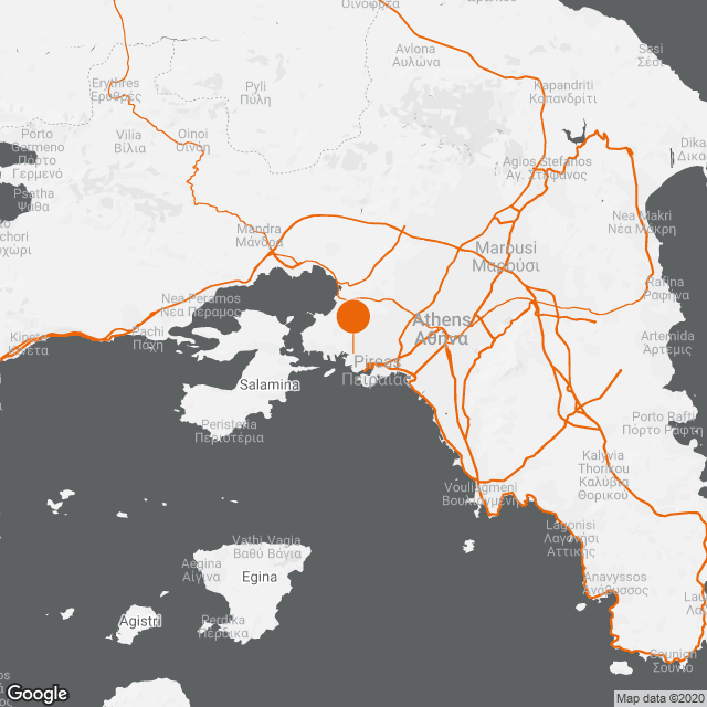 AB Vassilopoulos supermarket store, in Keratsini map