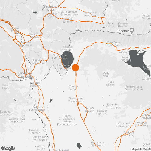 Αιολικό πάρκο 6,6 ΜW, Πολύκαστρο, Κιλκίς. map